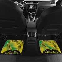 Cook Islands Marathon 2025-Pursuit in Paradise Car Mats Special Edition LT03 Set 2pcs - Back Yellow-Green - Polynesian Pride