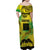 Cook Islands Marathon 2025-Pursuit in Paradise Family Matching Off Shoulder Maxi Dress and Hawaiian Shirt Special Edition