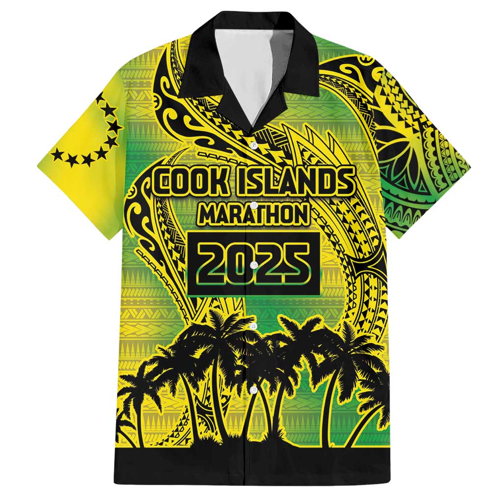 Cook Islands Marathon 2025-Pursuit in Paradise Hawaiian Shirt Special Edition LT03 Yellow-Green - Polynesian Pride