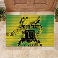 Cook Islands Marathon 2025-Pursuit in Paradise Rubber Doormat Special Edition LT03 Yellow-Green - Polynesian Pride