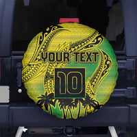 Cook Islands Marathon 2025-Pursuit in Paradise Spare Tire Cover Special Edition LT03 No hole Yellow-Green - Polynesian Pride