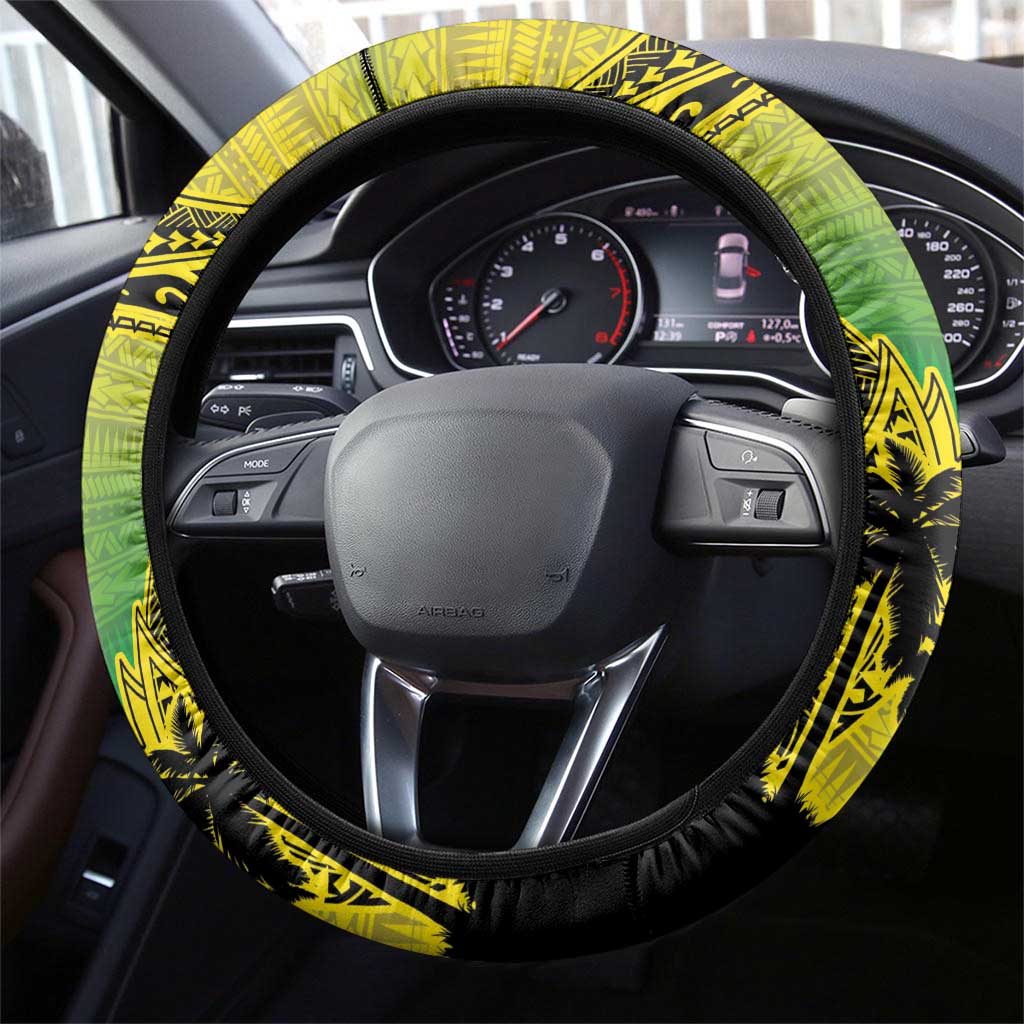 Cook Islands Marathon 2025-Pursuit in Paradise Steering Wheel Cover Special Edition LT03 - Polynesian Pride