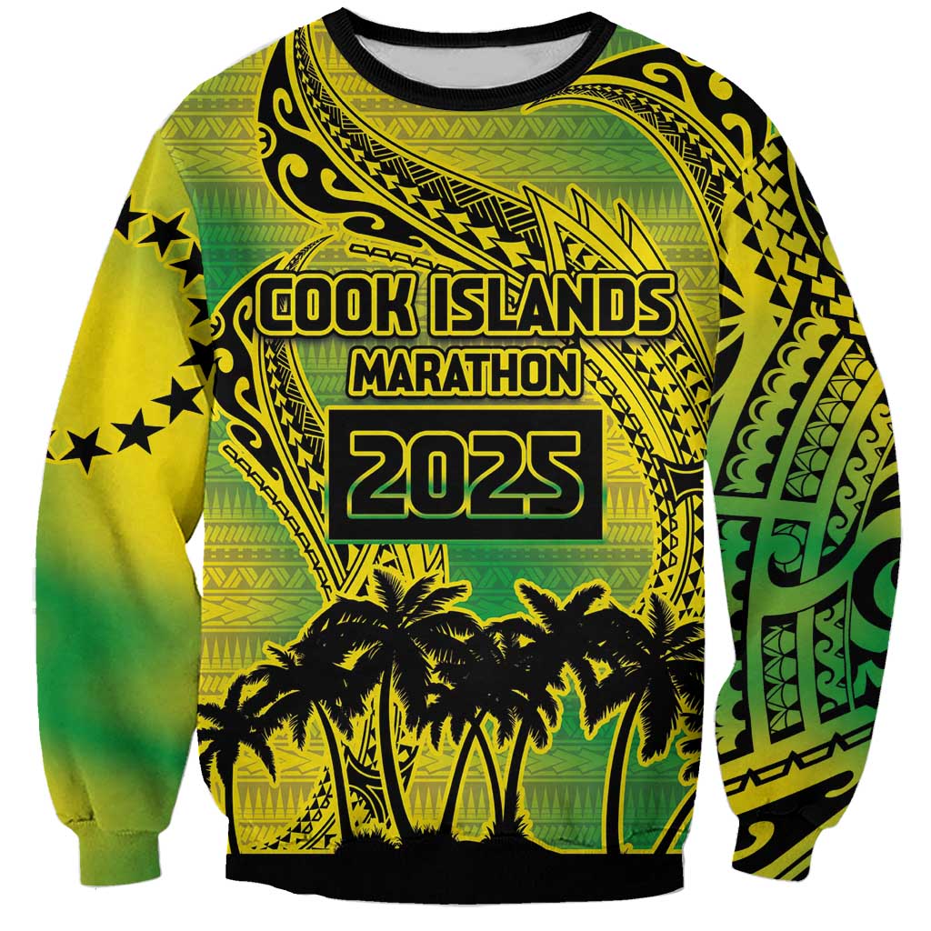 Cook Islands Marathon 2025-Pursuit in Paradise Sweatshirt Special Edition LT03 Unisex Yellow-Green - Polynesian Pride