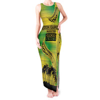 Cook Islands Marathon 2025-Pursuit in Paradise Tank Maxi Dress Special Edition LT03 Women Yellow-Green - Polynesian Pride