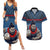 Custom Toa Samoa Rugby Couples Matching Summer Maxi Dress and Hawaiian Shirt Samoan Warrior Ula Fala Tribal Pattern LT03