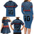 Custom Toa Samoa Rugby Family Matching Long Sleeve Bodycon Dress and Hawaiian Shirt Samoan Warrior Ula Fala Tribal Pattern LT03