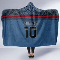 Custom Toa Samoa Rugby Hooded Blanket Samoan Warrior Ula Fala Tribal Pattern LT03 - Polynesian Pride
