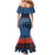 Custom Toa Samoa Rugby Mermaid Dress Samoan Warrior Ula Fala Tribal Pattern LT03