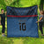 Custom Toa Samoa Rugby Quilt Samoan Warrior Ula Fala Tribal Pattern