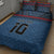 Custom Toa Samoa Rugby Quilt Bed Set Samoan Warrior Ula Fala Tribal Pattern