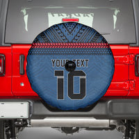Custom Toa Samoa Rugby Spare Tire Cover Samoan Warrior Ula Fala Tribal Pattern LT03 - Polynesian Pride
