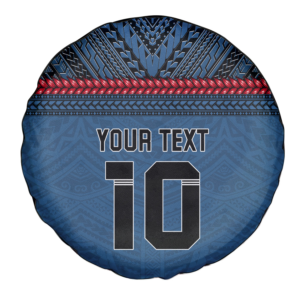 Custom Toa Samoa Rugby Spare Tire Cover Samoan Warrior Ula Fala Tribal Pattern LT03 - Polynesian Pride