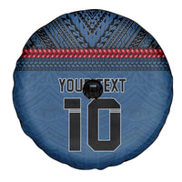 Custom Toa Samoa Rugby Spare Tire Cover Samoan Warrior Ula Fala Tribal Pattern LT03 - Polynesian Pride