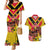 Custom Papua New Guinea Rugby Couples Matching Mermaid Dress and Hawaiian Shirt Bird of Paradise and Hibiscus Polynesian Pattern Yellow Color LT03