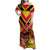 Custom Papua New Guinea Rugby Family Matching Off Shoulder Maxi Dress and Hawaiian Shirt Bird of Paradise and Hibiscus Polynesian Pattern Yellow Color LT03