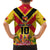 Custom Papua New Guinea Rugby Family Matching Short Sleeve Bodycon Dress and Hawaiian Shirt Bird of Paradise and Hibiscus Polynesian Pattern Yellow Color LT03