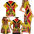 Custom Papua New Guinea Rugby Family Matching Short Sleeve Bodycon Dress and Hawaiian Shirt Bird of Paradise and Hibiscus Polynesian Pattern Yellow Color LT03