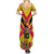 Custom Papua New Guinea Rugby Family Matching Summer Maxi Dress and Hawaiian Shirt Bird of Paradise and Hibiscus Polynesian Pattern Yellow Color LT03