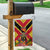 Custom Papua New Guinea Rugby Garden Flag Bird of Paradise and Hibiscus Polynesian Pattern Yellow Color