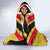 Custom Papua New Guinea Rugby Hooded Blanket Bird of Paradise and Hibiscus Polynesian Pattern Yellow Color