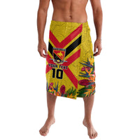 Custom Papua New Guinea Rugby Lavalava Bird of Paradise and Hibiscus Polynesian Pattern Yellow Color LT03 Yellow - Polynesian Pride