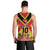 Custom Papua New Guinea Rugby Men Tank Top Bird of Paradise and Hibiscus Polynesian Pattern Yellow Color LT03