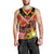 Custom Papua New Guinea Rugby Men Tank Top Bird of Paradise and Hibiscus Polynesian Pattern Yellow Color LT03