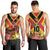 Custom Papua New Guinea Rugby Men Tank Top Bird of Paradise and Hibiscus Polynesian Pattern Yellow Color LT03