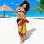 Custom Papua New Guinea Rugby Sarong Bird of Paradise and Hibiscus Polynesian Pattern Yellow Color