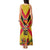 Custom Papua New Guinea Rugby Tank Maxi Dress Bird of Paradise and Hibiscus Polynesian Pattern Yellow Color LT03