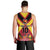 Custom Papua New Guinea Rugby Men Tank Top Bird of Paradise and Hibiscus Polynesian Pattern Red Color LT03