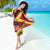 Custom Papua New Guinea Rugby Sarong Bird of Paradise and Hibiscus Polynesian Pattern Red Color