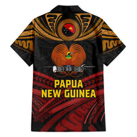 Papua New Guinea Bird-of-Paradise Family Matching Long Sleeve Bodycon Dress and Hawaiian Shirt Coat of Arms and Tribal Patterns LT03 - Polynesian Pride