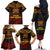 Papua New Guinea Bird-of-Paradise Family Matching Off The Shoulder Long Sleeve Dress and Hawaiian Shirt Coat of Arms and Tribal Patterns LT03 - Polynesian Pride