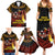 Papua New Guinea Bird-of-Paradise Family Matching Summer Maxi Dress and Hawaiian Shirt Coat of Arms and Tribal Patterns LT03 - Polynesian Pride