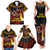 Papua New Guinea Bird-of-Paradise Family Matching Tank Maxi Dress and Hawaiian Shirt Coat of Arms and Tribal Patterns LT03 - Polynesian Pride