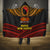 Papua New Guinea Bird-of-Paradise Hooded Blanket Coat of Arms and Tribal Patterns