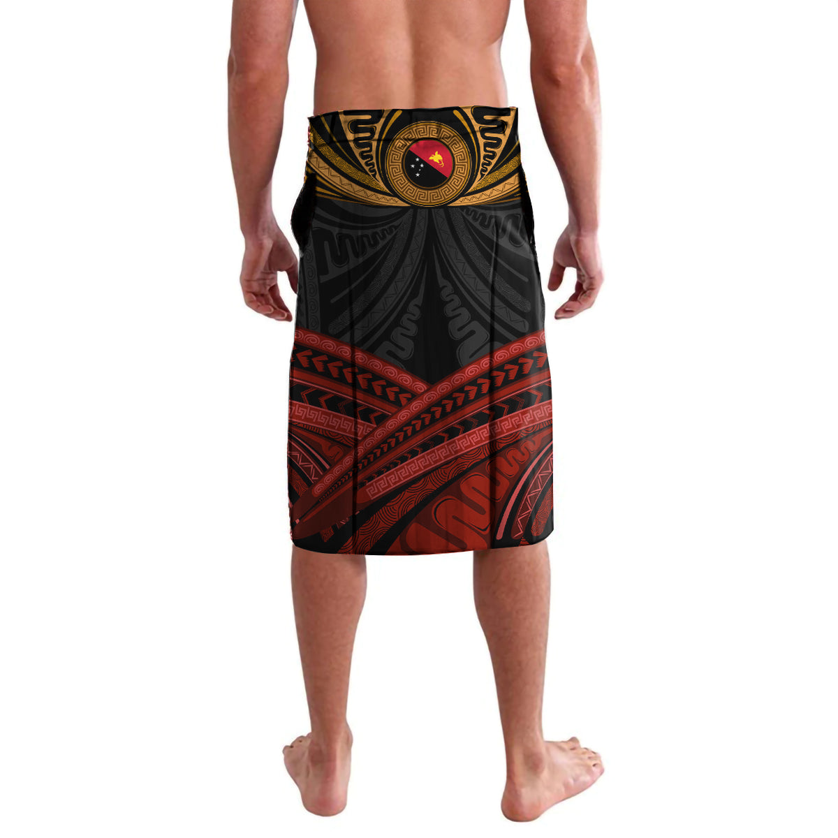 Papua New Guinea Bird-of-Paradise Lavalava Coat of Arms and Tribal Patterns LT03 - Polynesian Pride