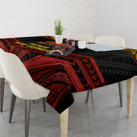 Papua New Guinea Bird-of-Paradise Tablecloth Coat of Arms and Tribal Patterns LT03 - Polynesian Pride