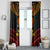 Papua New Guinea Bird-of-Paradise Window Curtain Coat of Arms and Tribal Patterns