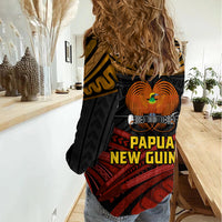 Papua New Guinea Bird-of-Paradise Women Casual Shirt Coat of Arms and Tribal Patterns LT03 - Polynesian Pride