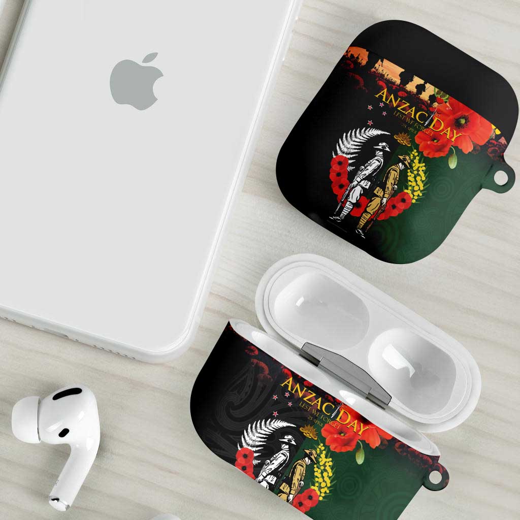 New Zealand and Australia ANZAC Day AirPods Case Lest We Forget Indigenous and Maori Pattern LT03 - Polynesian Pride