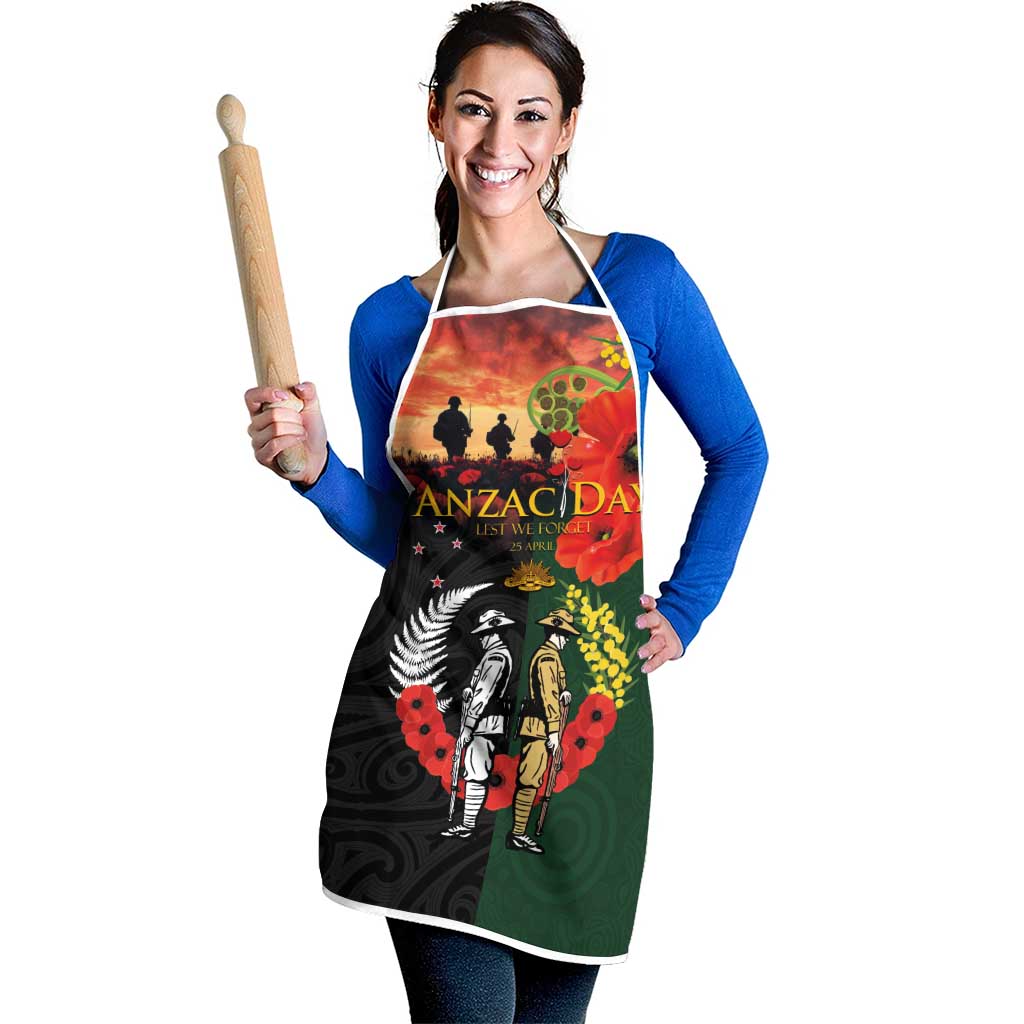 New Zealand and Australia ANZAC Day Apron Lest We Forget Indigenous and Maori Pattern LT03 - Polynesian Pride