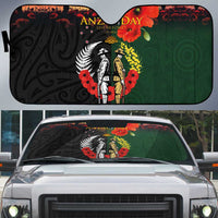 New Zealand and Australia ANZAC Day Auto Sun Shade Lest We Forget Indigenous and Maori Pattern LT03 Multicolor - Polynesian Pride
