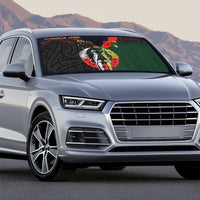 New Zealand and Australia ANZAC Day Auto Sun Shade Lest We Forget Indigenous and Maori Pattern LT03 - Polynesian Pride