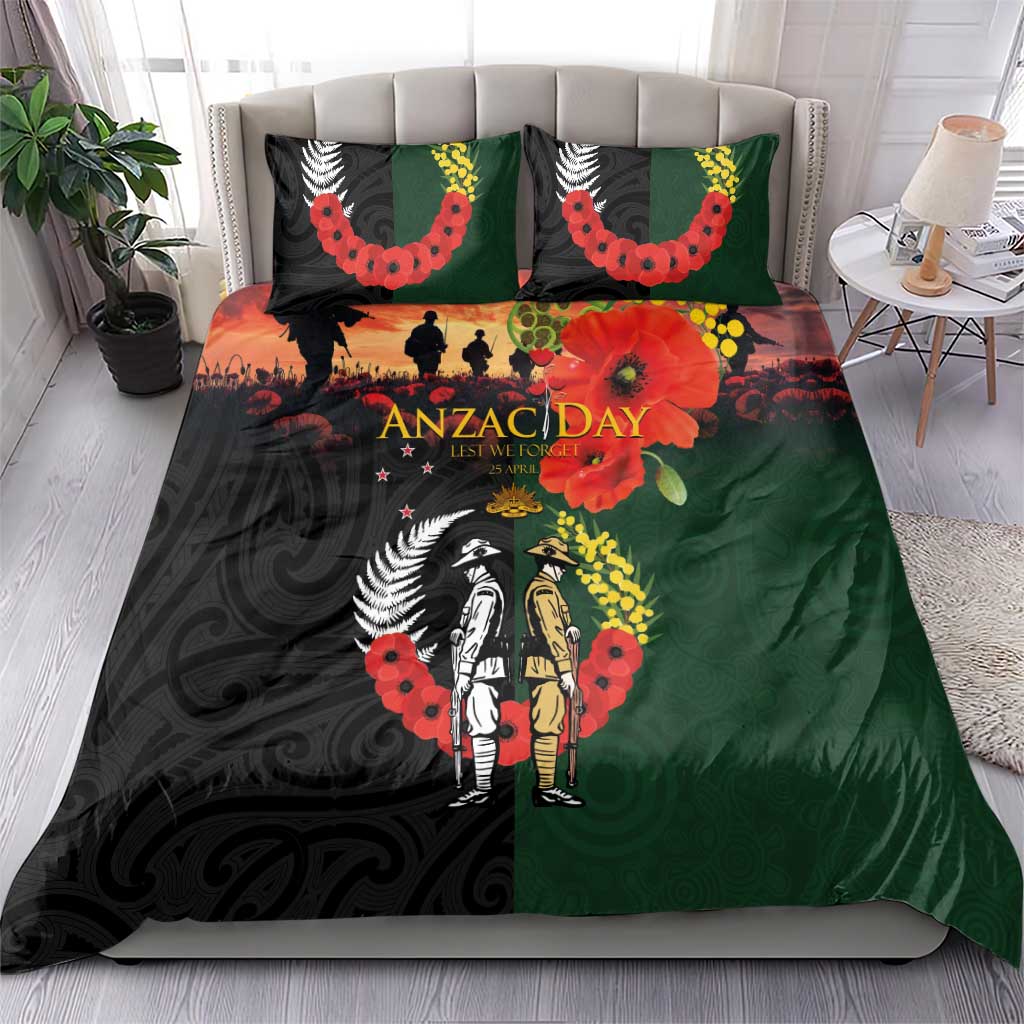 New Zealand and Australia ANZAC Day Bedding Set Lest We Forget Indigenous and Maori Pattern LT03 - Polynesian Pride