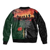 New Zealand and Australia ANZAC Day Bomber Jacket Lest We Forget Indigenous and Maori Pattern