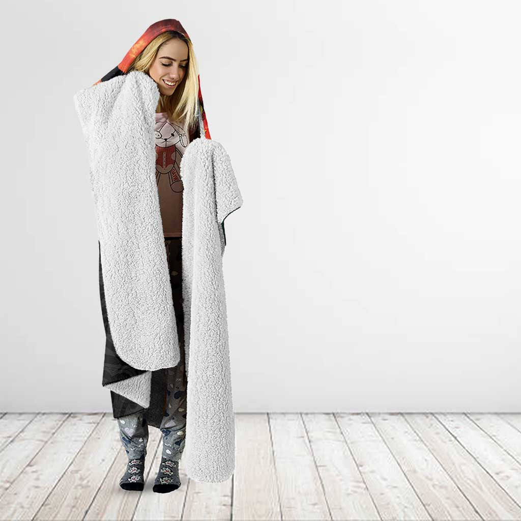 New Zealand and Australia ANZAC Day Hooded Blanket Lest We Forget Indigenous and Maori Pattern LT03 - Polynesian Pride