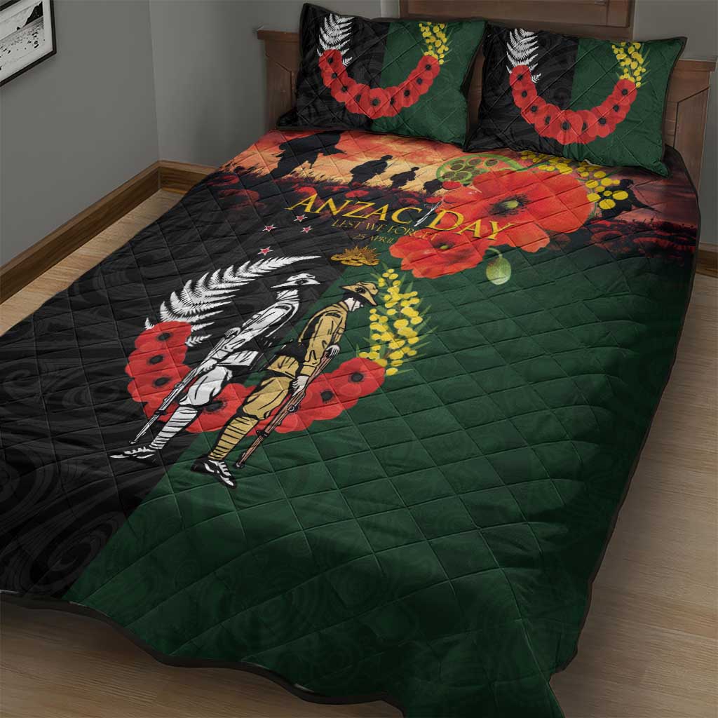 New Zealand and Australia ANZAC Day Quilt Bed Set Lest We Forget Indigenous and Maori Pattern LT03 - Polynesian Pride
