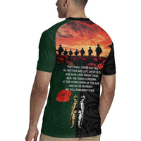 New Zealand and Australia ANZAC Day Rugby Jersey Lest We Forget Indigenous and Maori Pattern LT03 - Polynesian Pride